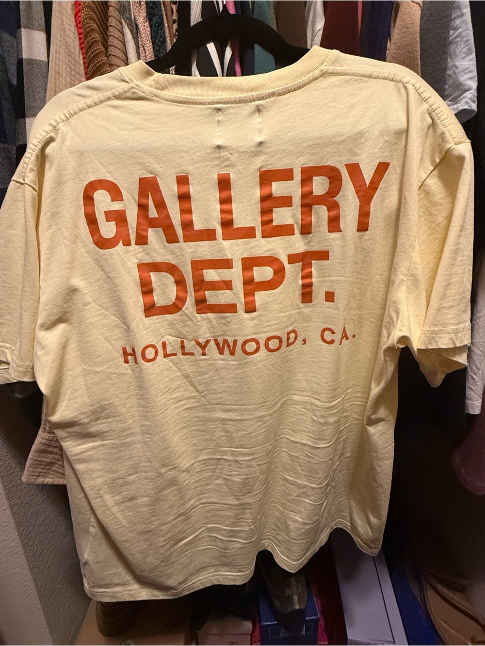 Gallery Dept Cream Short Sleeve Tee